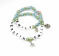 Preview: Armband Set Mama und Kind hellblau